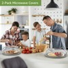 Microwave Splatter Cover with Water Steamer for Food - 10