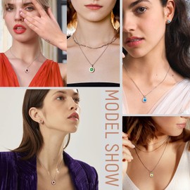 November Birthstone Necklace Fashion Jewelry for Women Crystal Neckless