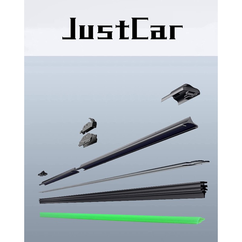 JustCar 3 wipers Replacement for 2014 2015 2016 2017 2018
