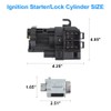 WMPHE Ignition Switch Lock Cylinder with 2 Keys Compatible with