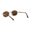 SA106 Oval Rhinestone Jewel Encrust Round Pimp Metal Rim Sunglasses