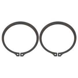 sourcing map 2Pcs 3" Internal Retaining Ring Circlip, 65 Mn Spring Steel Internal Circlip Snap Rings C-Clips for Grooved Shafts Studs, Black
