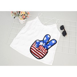 Parche para planchar con lentejuelas del Día de la Independencia, patriótico de Estados Unidos, 4 de julio, bordado de costura, decoración de ropa, estilo 5