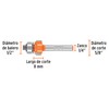 Truper BROU-RD5/8X, Broca router redondeado, 5/8" con balero