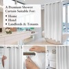 River Dream Fabric Shower Curtain No Hooks Needed - TPU
