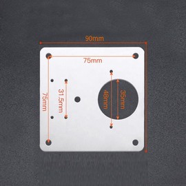 Set of 4 Stainless Steel Hinge Repair Plates, Cabinet Hinge Repair Plates, Kitchen Hinge Repair Plates, Repair Kit 9 x 9 cm for Cabinet, Furniture, Drawer, Window