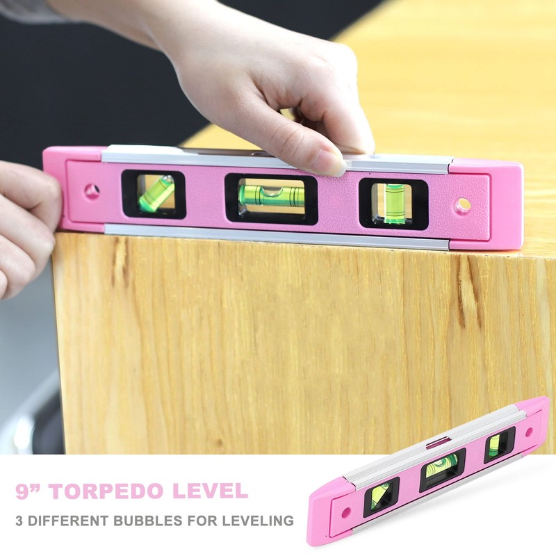 FASTPRO 33-Piece Pink Tool Kit, Household Tool Set with Screwdriver