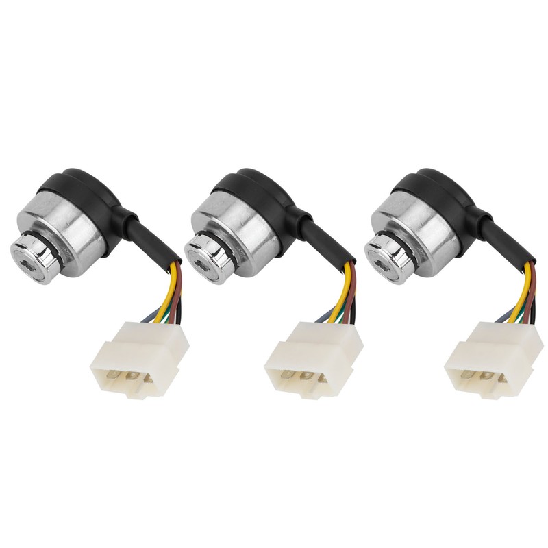3Set 6 Wire Ignition Switch with Key for 188F/GX390/190F/GX420 Gasoline