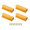 PATIKIL 100W 5 Ohm Aluminum Shell Resistor with Screws, Set