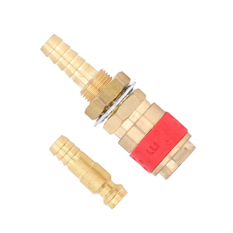 8mm Torch Hose Adapter Brass Connector Quick Coupler Fitting Kit