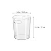 SEWACC Clear Waste Basket Plastic Trash Can Small Wastebasket Garbage