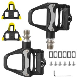 Bicycle Pedals Non-Slip Compatible with Shimano SPD SL Road Bike SDP Pedals Without Click with 9/16 Inch Ball Bearings for Road Bike & MTB Gravel SDS Click Pedals Clipless Pedals Racing Pedals Bike