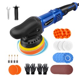 Yiyai Auto Buffer Polisher, 920W Practical Dual Action Polisher Kit with 29 Sanding Waxing Polishing 5 inch Essential Accessories, Detachable Handle, 6 Variable Speed/120mm Random Orbital Polisher