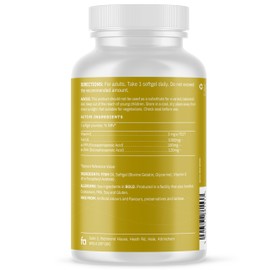 Feel Amazing Omega 3 Fish Oil: One-a-Day (Full-Year 360-Day Supply) - 1000mg Fish Oil per Softgel with 180mg EPA, 120mg DHA & 3mg Vitamin E - Premium Heart & Brain Health Boost by Feel Amazing