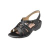 Women's bakkubandosandaru bb5475/Medium Black 1 Feet