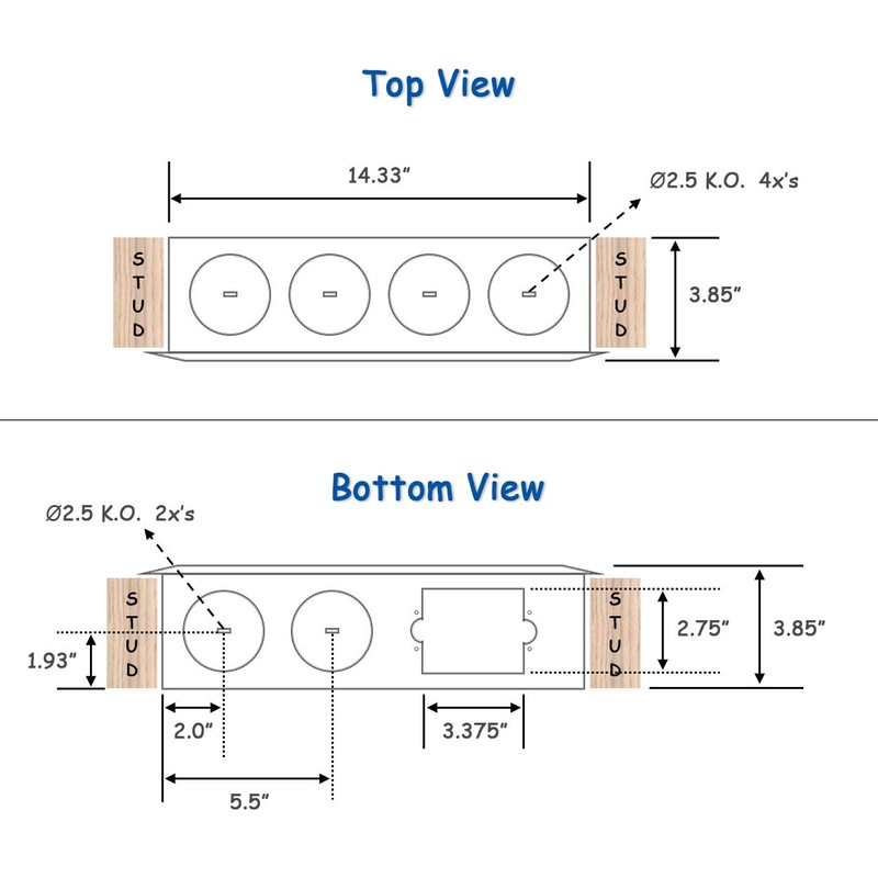 Benner Nawman 14424-MM Structured Wiring Multi-Media Cabinet, Interior Enclosure, White