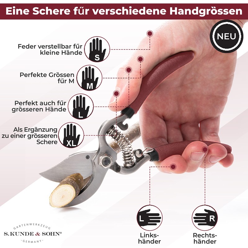 S. Kunde & Sohn Germany The lightest forged secateurs SKS6