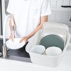 Kiddream 14 Quart Plastic Dish Pan, 4 Pack Wash Basin