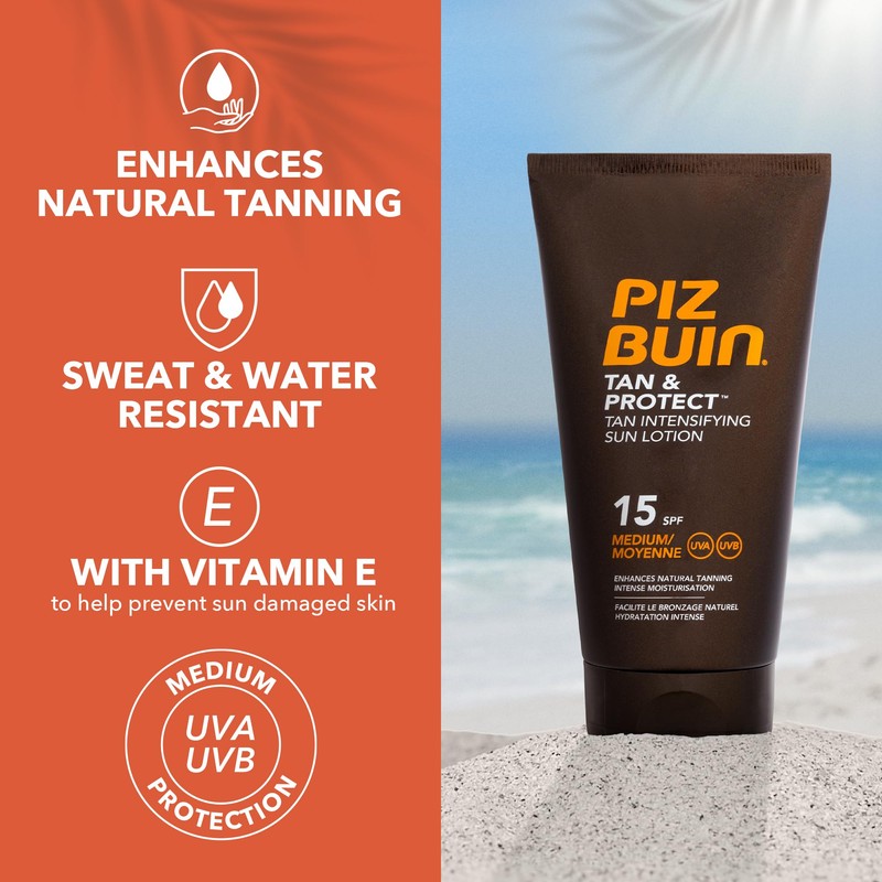 Piz Buin Tan and Protect Intensive Lotion SPF 15 Tanning