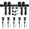 WINSOON 6FT Rail Single Track Bypass Sliding Barn Door Hardware