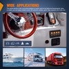 Nilight 4 Gang Rocker Switch Panel with Orange LED Light