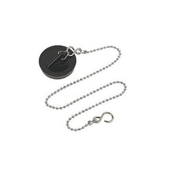 2 x Kitchen Sink Plug Stainless Ball Chain with S Hook 37
