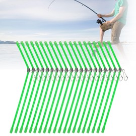 GUOYOU Pack of 20 Fishing Anti-Tangle Boom Set, Anti Tangle Boom Anti Tangle Fishing Boom with Swivel Bright Tangle Fishing Accessories for Fishing Separate Main Side Lines Prevent Tangling