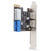 USB3.0 Expansion Card 2 Port 19 Pin 4P PCIE to