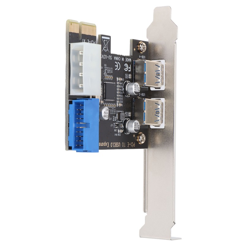 USB3.0 Expansion Card 2 Port 19 Pin 4P PCIE to