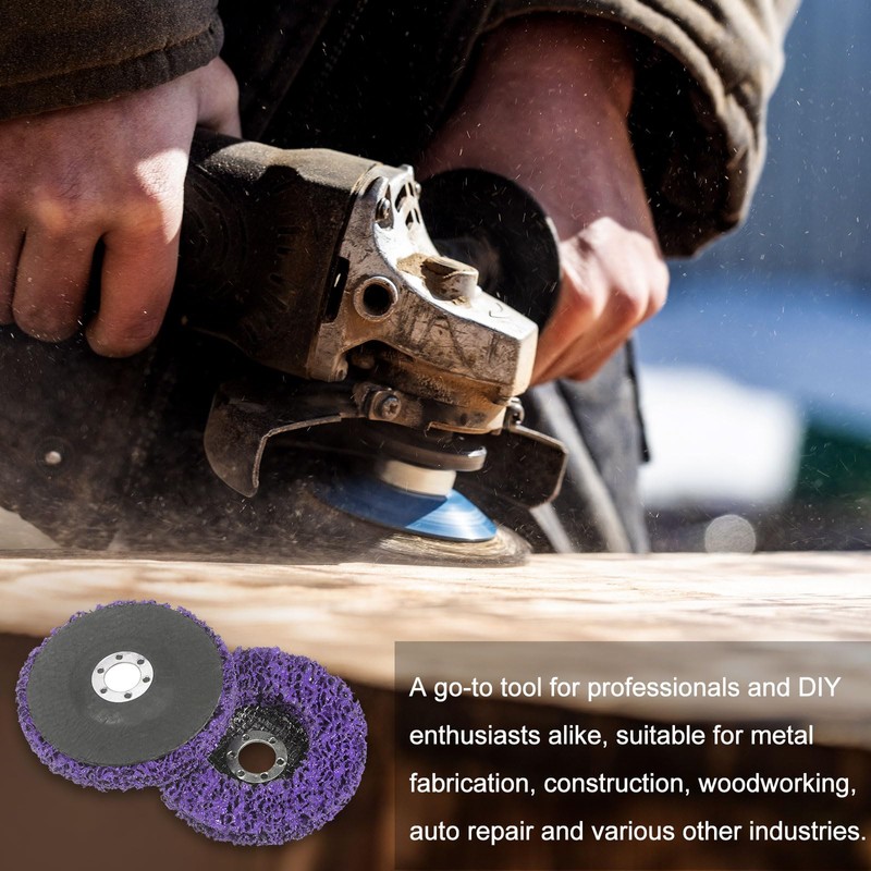 HARFINGTON 10 Pack Strip Discs Stripping Wheels 4-1/2"x7/8" Quick Rust