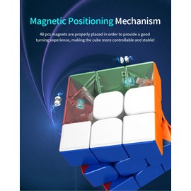 Magic Classroom RS3 M 2020 Stickerless 3x3x3 Cube for Competition with Built-in Magnets Stickerless
