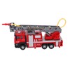 1:50 Ladder Fire Truck Alloy Model 180° Rotating Table Fire