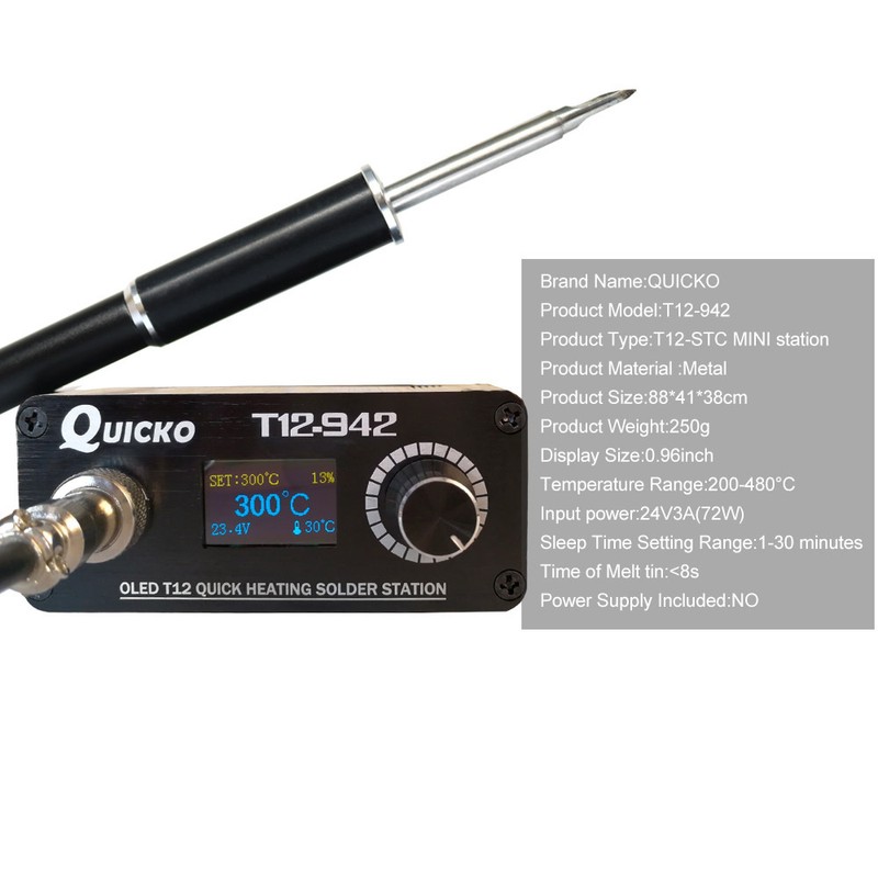 Mini T12-942 Soldering Station Kit OLED Solder Electric Tools Welding