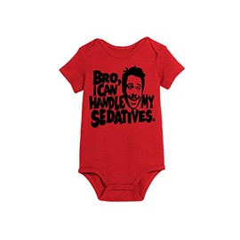 Merch Massacre Always Sunny Philadelphia Charlie Kelly Handle Sedatives Bro Red Bodysuit Infant Toddler Baby Creeper (6 Month)
