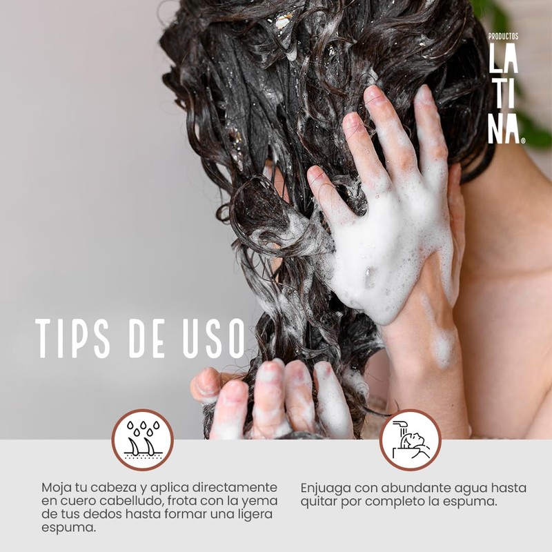 LATINA® | Shampoo Cacao - Nutri-Reparador | Shampoo Sin Sulfatos