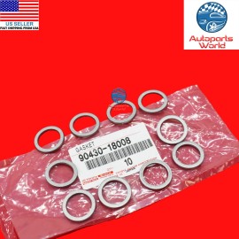 Toyota GENUINE OEM TOYOTA LEXUS SCION DRAIN PLUG GASKET SET 10 X 90430-18008