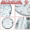 Hicarer 10 Pcs 293 4 Round Shallow Electrical Box with