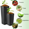 Nuenen 100 Pcs Tall Tree Pot Plastic Deep Plant Nursery
