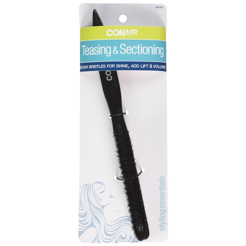 Conair Conair Slim Teasing Hair Brush, Mixed Boar Bristle
