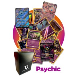 Pokémon Psychic Type TCG Assortment || Ultra Rare + 30 Cards + Deck Box