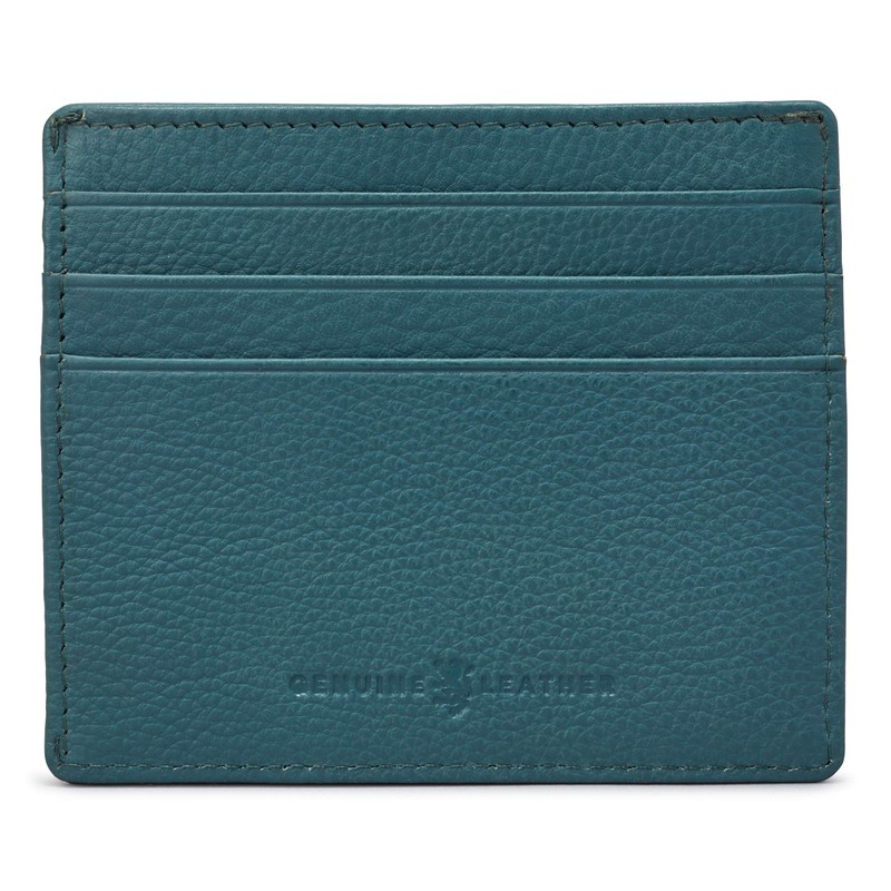 Gryphen Hoxton Slim Leather Credit Card Holder Wallet (Teal)