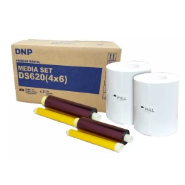 DNP DS620A 4x6" Media Kit (DS6204x6), 2 rolls of paper & ribbon per box