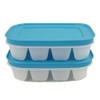 Tupperware Mini Cubes Ice Cubes White Blue (2)
