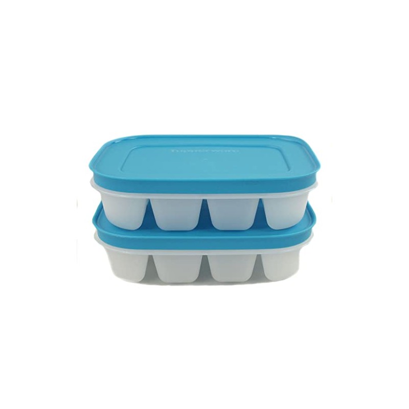 Tupperware Mini Cubes Ice Cubes White Blue (2)