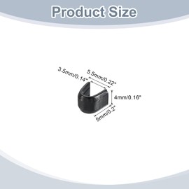 QUARKZMAN Pack of 80 Zip Pull Holders, #10 U Shape Top Stopper, Closed Zip Slider for Bags, Coats, Jackets, DIY Sewing Replacement, Metallic Black