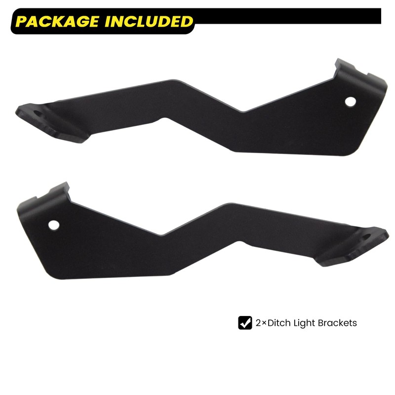 KANGIKX F150 Front A-Pillar Hood Hinges LED Work/Cube Light Mount