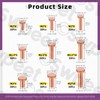 Swpeet 270Pcs M2 M2.5 M3 Flat Head Copper Solid Rivet