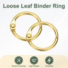 PATIKIL 20Pcs Loose Leaf Binder Rings, 0.7 Inch Metal Open