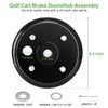 10L0L Golf Cart Brake Drum/Hub Assembly (Electric) for EZGO TXT