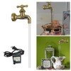 Decorative Metal and Plastic Faucet Fountain with Circulating Water, for